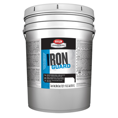 Industrial Iron Guard&reg; Water-Based Enamel, 5 gal., Pail, White Pryde Industrial Inc.