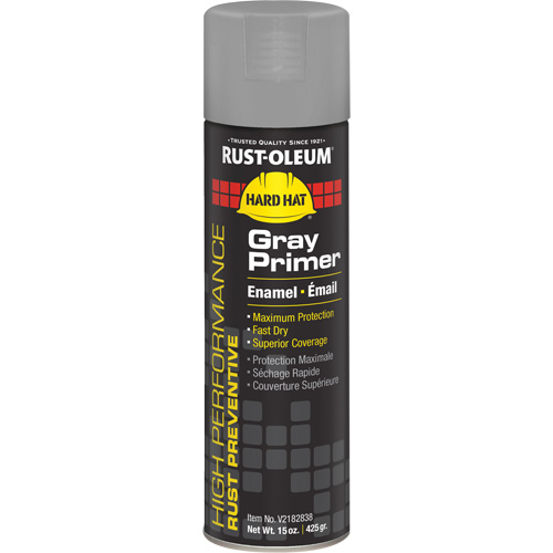 V2100 System Enamel Spray Primer, Gray, Matte, 15 oz., Aerosol Can Pryde Industrial Inc.