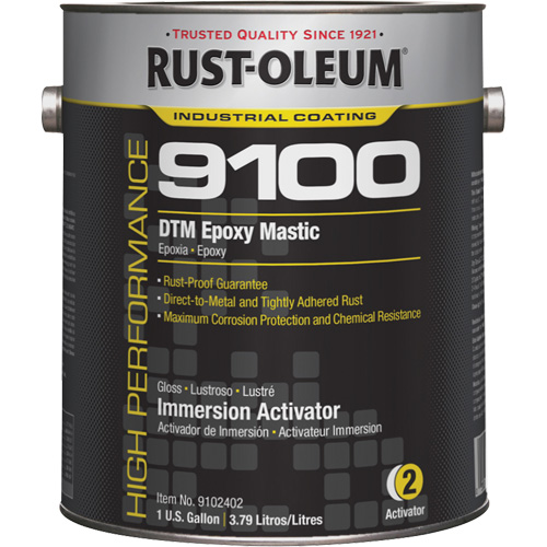 Activateur standard pour mastic &eacute;poxy DTM du syst&egrave;me 9100, Gallon Pryde Industrial Inc.