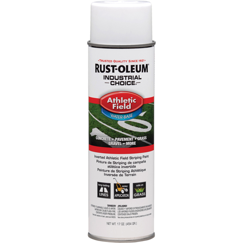 Peinture pour traçage de ligne pour terrain de gymnastique Industrial Choice AF1600, Blanc, 17 oz, Canette a&eacute;rosol Pryde Industrial Inc.