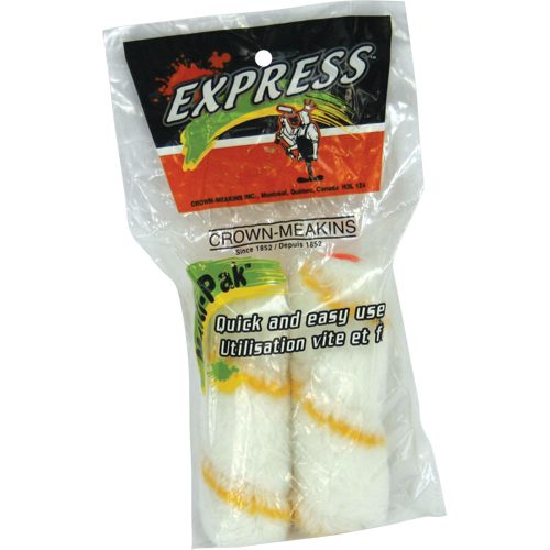 Paquet de deux manchons de rouleau pour boiserie en Perlon, Nap 10 mm (3/8"), 101,6 mm (4") l Pryde Industrial Inc.