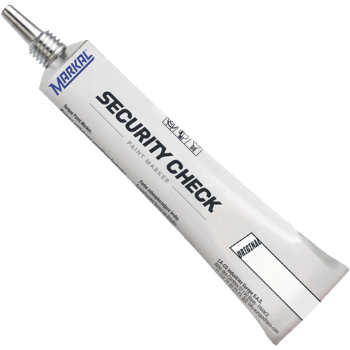 Marqueur de peinture de contr&ocirc;le de s&eacute;curit&eacute;, 1,7 oz, Tube, Blanc Pryde Industrial Inc.