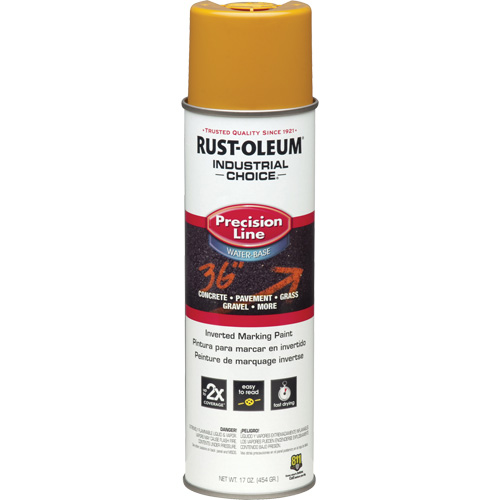 M1800 Water-Based Precision Line Marking Paint, 17 oz., Aerosol Can Pryde Industrial Inc.