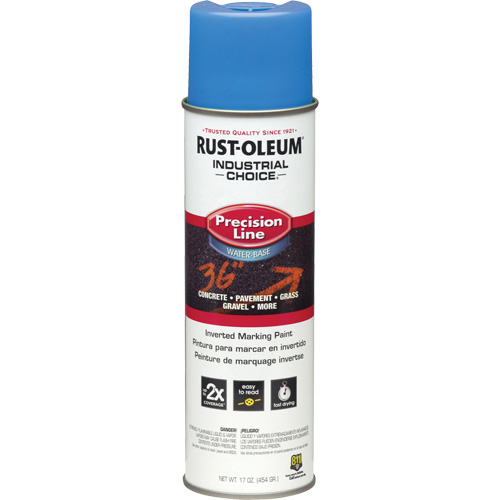 M1800 Water-Based Precision Line Marking Paint, 17 oz., Aerosol Can Pryde Industrial Inc.