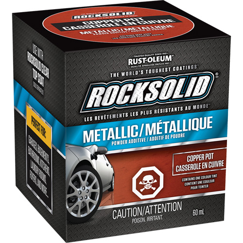 RockSolid&reg; Metallic Powder Additive, 60 mL, Bottle, Copper Pot Pryde Industrial Inc.