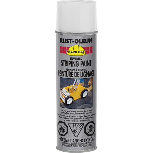 Inverted Marking Paint Spray, White, Aerosol Can Pryde Industrial Inc.