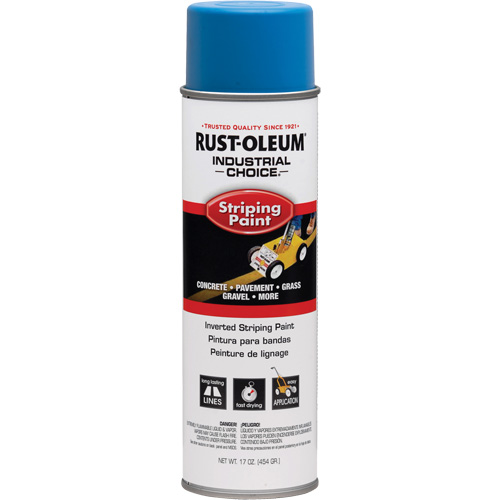 S1600 System Inverted Striping Paint, Blue, Aerosol Can Pryde Industrial Inc.