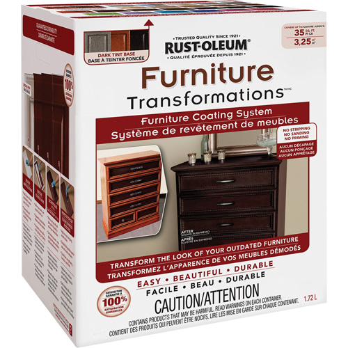 Syst&egrave;me de rev&ecirc;tement de meubles Furniture Transformations, 1,72 L, Trousse, Base &agrave; teinter Pryde Industrial Inc.