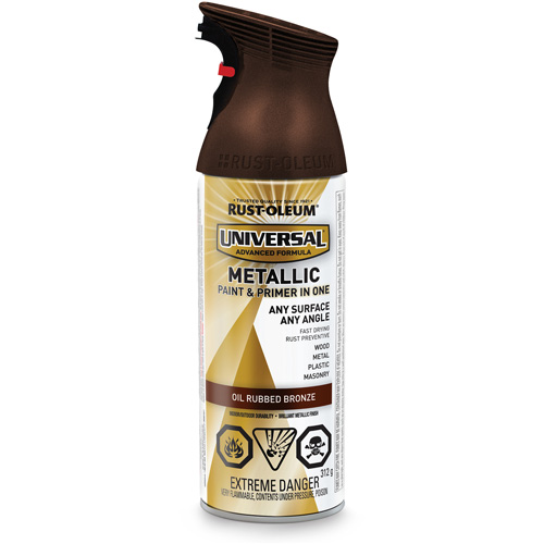 Universal&reg; Spray Paint, Oil Rubbed Bronze, Metallic, Aerosol Can Pryde Industrial Inc.