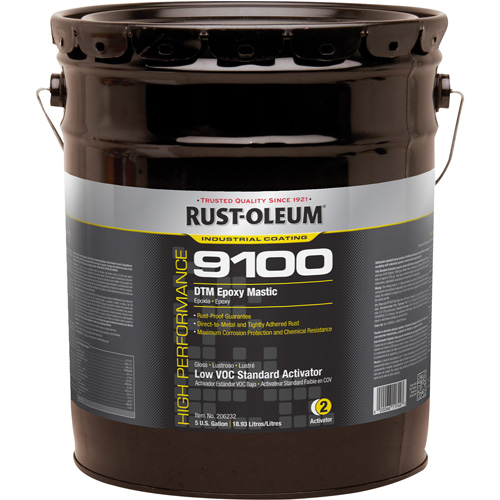 9100 System DTM Epoxy Mastic Standard 250 VOC Activator, 5 gal., Pail Pryde Industrial Inc.