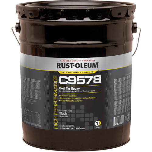 C9578 System Coal Tar High Solids Epoxy, 4 gal., Pail Pryde Industrial Inc.