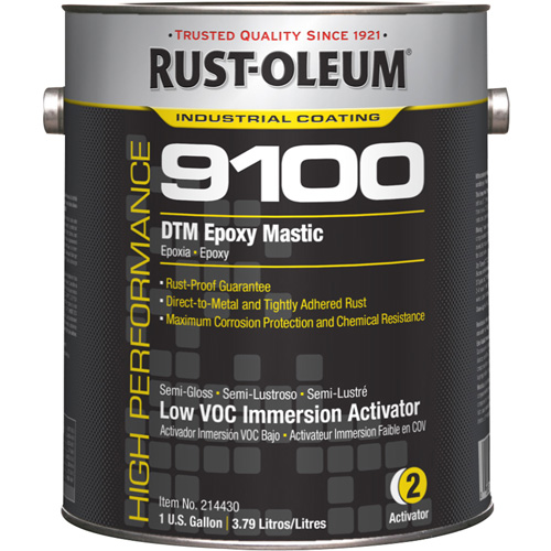 9100 System DTM Epoxy Mastic Immersion 250 VOC Activator, Gallon Pryde Industrial Inc.