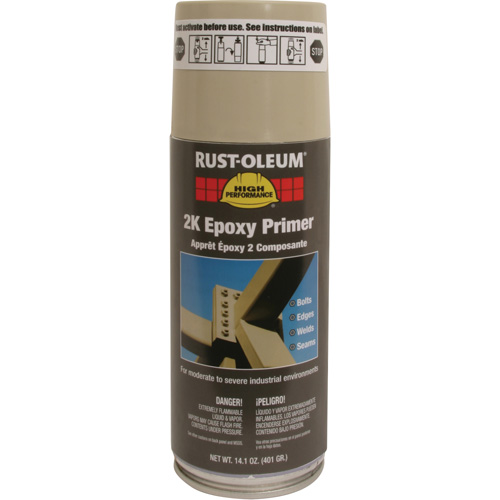 Appr&ecirc;t &eacute;poxydique 2K &agrave; haute performance en a&eacute;rosol du syst&egrave;me V2300, Beige, 14 oz, Canette a&eacute;rosol Pryde Industrial Inc.