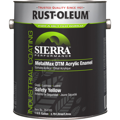 &eacute;mail acrylique DTM Sierra Performance MetalMax Plus, Gallon, Jaune Pryde Industrial Inc.