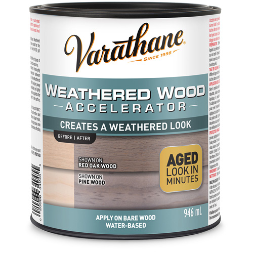 Acc&eacute;l&eacute;rateur de vieillissement du bois Varathane, 946 ml, Canette, Gris Pryde Industrial Inc.
