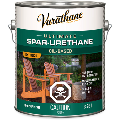Varathane&reg; Diamond Outdoor Wood Finish, 3.78 L, Clear, Gloss Pryde Industrial Inc.