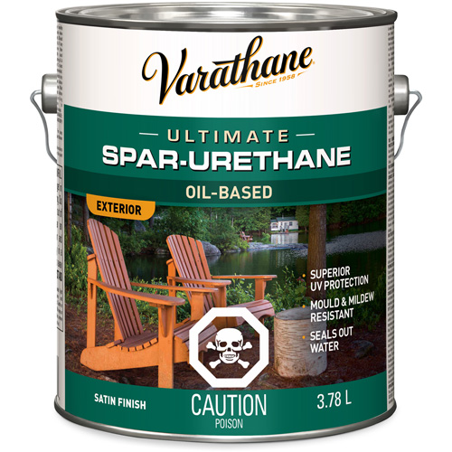 Fini diamant pour bois Varathane ext&eacute;rieur, 3,78 L, Transparent, Satin Pryde Industrial Inc.