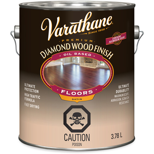 Varathane&reg; Diamond Wood Finish Floors Coating, 3.78 L, Clear, Satin Pryde Industrial Inc.