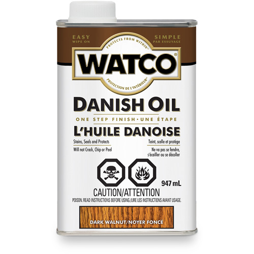 Huile danoise Watco, 947 ml, Noyer fonc&eacute;, Transparent Pryde Industrial Inc.
