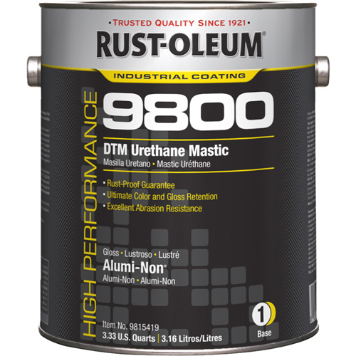 9800 System DTM Urethane Mastic, 1 gal., Alumi-Non, Gloss Pryde Industrial Inc.