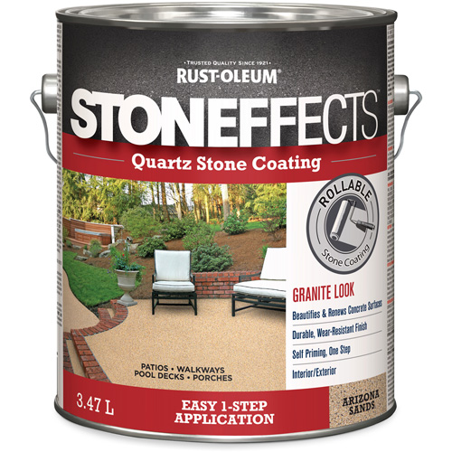 Stoneffects Quartz Stone Coating, 3.78 L, Water-Based, Textured, Beige Pryde Industrial Inc.