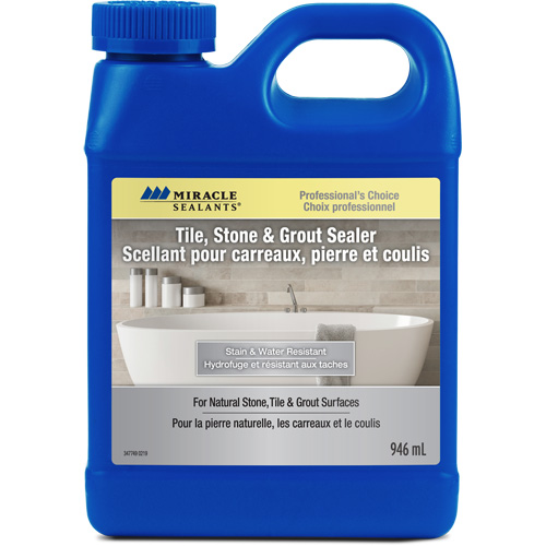 Scellant pour carreaux, pierres et coulis Miracle Sealants, Cruche Pryde Industrial Inc.
