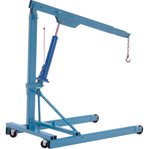 Portable Floor Cranes, 8' Lift, 2000 lbs. (1 tons), 82-1/2" Arm, 69-1/4" H Pryde Industrial Inc.