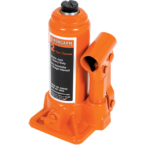 302A Bottle Jack, 2 tons, Manual Hydraulic, 12-1/2" Raised Height Pryde Industrial Inc.