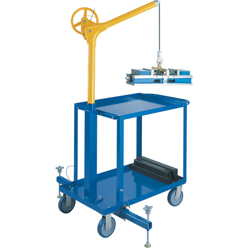 Hauts crochets &eacute;l&eacute;vateurs industriels avec chariot mobile, Capacit&eacute; 500 lb (0,25 tonne) Pryde Industrial Inc.