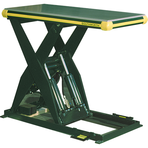 Hydraulic Backsaver Scissor Lift Table, Steel, 24" W x 48" L, 4000 lbs. Capacity Pryde Industrial Inc.
