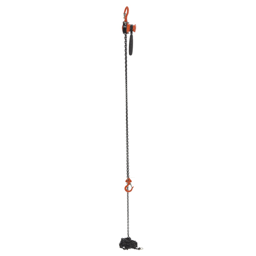 Mini Lever Hoist, 15' Lift, 500 lbs. (0.25 tons) Capacity, Steel Chain Pryde Industrial Inc.