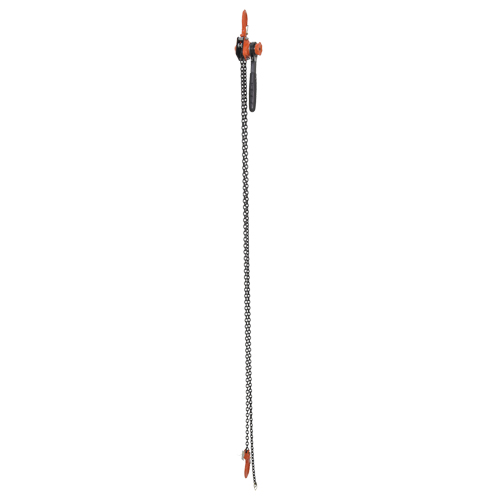 Mini Lever Hoist, 10' Lift, 1000 lbs. (0.5 tons) Capacity, Steel Chain Pryde Industrial Inc.