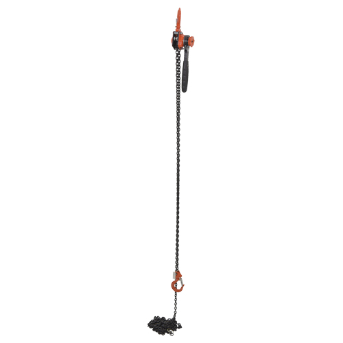 Mini Lever Hoist, 20' Lift, 1000 lbs. (0.5 tons) Capacity, Steel Chain Pryde Industrial Inc.