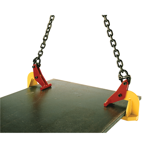 Pince de levage pour plaques horizontales Topal TLH2 0-60, 4400 lb (2,2 tonnes) max., M&acirc;choires 0" - 2-3/8" Pryde Industrial Inc.