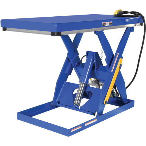 Hydraulic Scissor Lift Table, Steel, 60" L x 30" W, 3000 lbs. Cap. Pryde Industrial Inc.