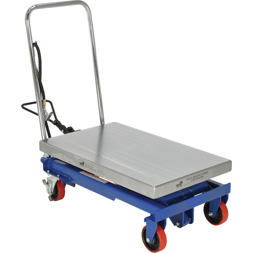 Pneumatic Hydraulic Scissor Lift Table, Steel, 32-1/2" L x 19-3/4" W, 1000 lbs. Cap. Pryde Industrial Inc.