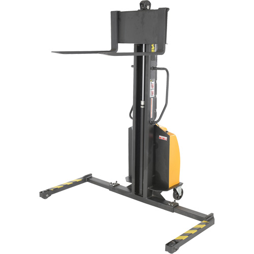 Gerbeur motoris&eacute; avec m&acirc;t &eacute;troit, Fonctionnement &eacute;lectrique, Capacit&eacute; 1000 lb, Lev&eacute;e max 63" Pryde Industrial Inc.