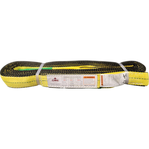 &eacute;lingue en sangle de polyester, Pli Double, Oeillets renvers&eacute;s, Type 4, 2" la x 20' lo, Capacit&eacute; verticale 6400 lb Pryde Industrial Inc.