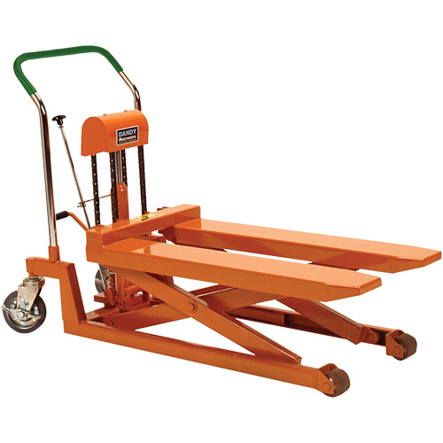 Dandy Lift Scissor Fork Lift Table, 37.1" L x 19.7" W, Steel, 1100 lbs. Capacity Pryde Industrial Inc.