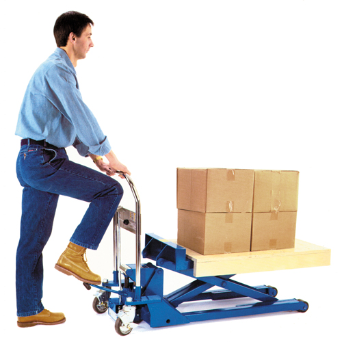 Low Profile Dandy Lift Scissor Lift Table, 37-1/10" L x 19-7/10" W, Steel, 1100 lbs. Capacity Pryde Industrial Inc.