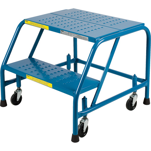 Escabeau roulant certifi&eacute; par la CSA, 2 marches, Largeur de la marche 22", Hauteur de la plateforme 19", Acier Pryde Industrial Inc.