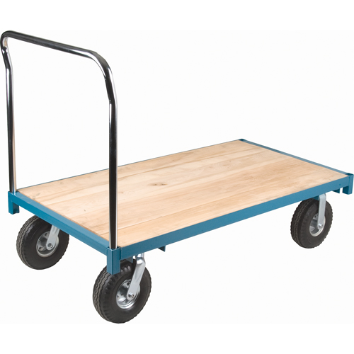 Chariot &agrave; plateforme robuste, 60" lo x 30" la, Capacit&eacute; de 1200 lb, Roues en Pneumatique Pryde Industrial Inc.