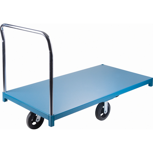 Chariot &agrave; plateforme robuste, 96" lo x 48" la x Capacit&eacute; 2000 lb, Roues en Caoutchouc Pryde Industrial Inc.