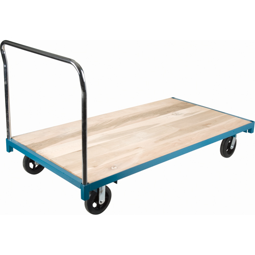 Chariot &agrave; plateforme robuste, 96" lo x 48" la, Capacit&eacute; de 2000 lb, Roues en Caoutchouc Pryde Industrial Inc.