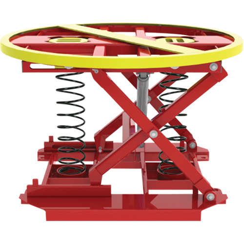 Pallet Pal&reg; 360 Spring Level Loader, 43-5/8" L x 43-5/8" W, 4500 lbs. Cap. Pryde Industrial Inc.