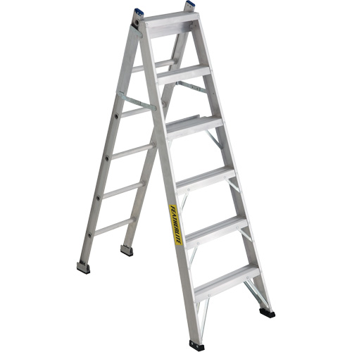 2700 Series Industrial Duty Multi-Way Ladders, 6', Aluminum, 250 lbs. Cap., ANSI 1, CSA 1 Pryde Industrial Inc.