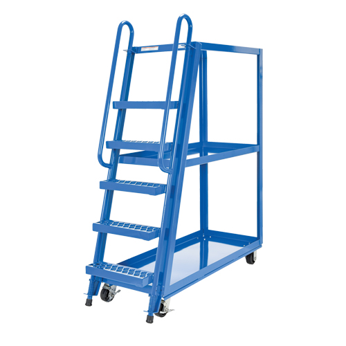Chariot &agrave; cueillette, Acier, 21-7/8" la x 56-1/8" p, 3 tablettes, Capacit&eacute; 1000 lb Pryde Industrial Inc.