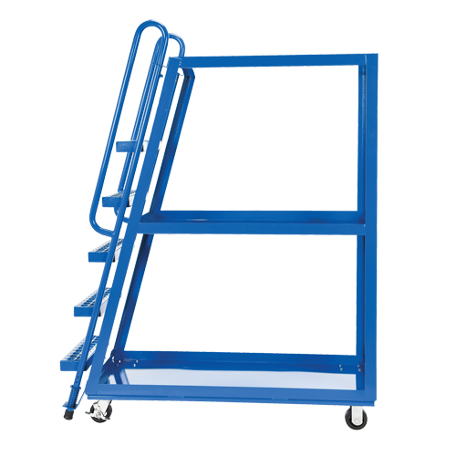 Chariot &agrave; cueillette, Acier, 21-7/8" la x 56-1/8" p, 3 tablettes, Capacit&eacute; 1000 lb Pryde Industrial Inc.