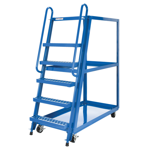 Chariot &agrave; cueillette, Acier, 27-7/8" la x 56-1/8" p, 3 tablettes, Capacit&eacute; 1000 lb Pryde Industrial Inc.