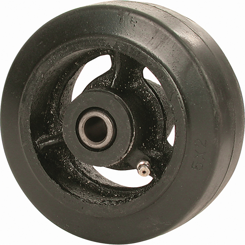 Mold-on Rubber Wheel, 6" (152 mm) Dia. x 2" (51 mm) W, 550 lbs. (249 kg.) Capacity Pryde Industrial Inc.